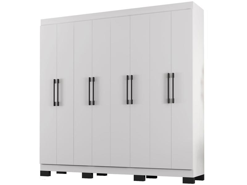 Guarda-roupa Casal 8 Portas 4 Gavetas Araplac B2348 - Guarda-Roupa